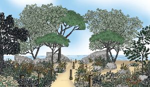 Papier peint paysage France bord de mer - Muralconcept