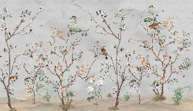 Papel pintado panorámico Spring Birds