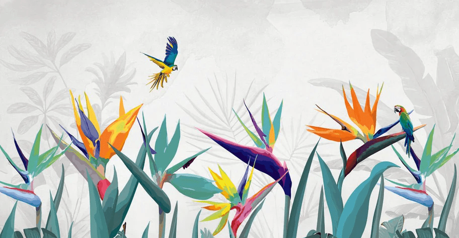 Papel pintado panorámico exótico balata