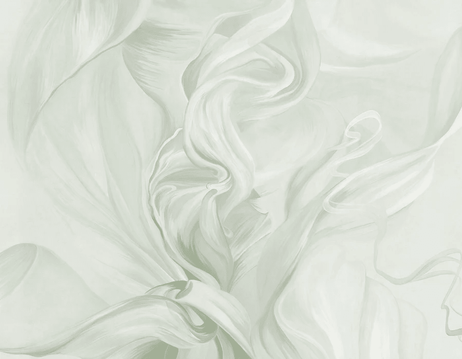 Papier peint contemporain – sublime flow vert sauge - Muralconcept