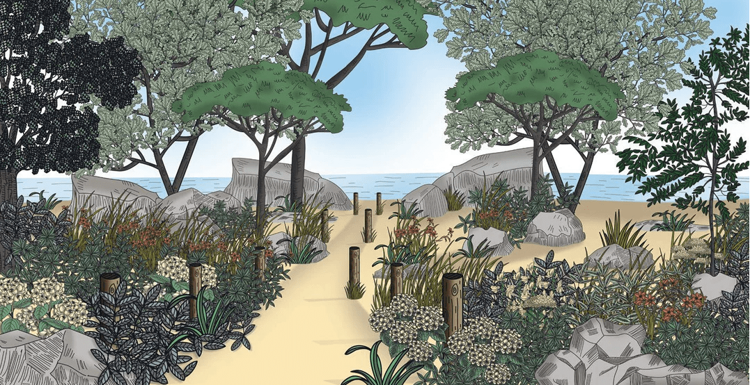 Papel pintado paisaje Francia costa