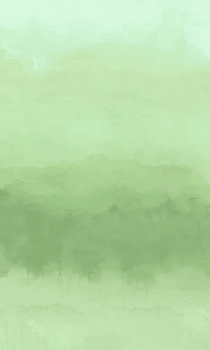 Papier peint panoramique dégradé vert - Muralconcept