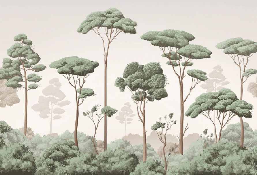 Papel pintado brisa ligera pinar