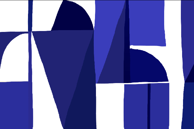 Papier peint Memphis style bleu, XXL, tendance