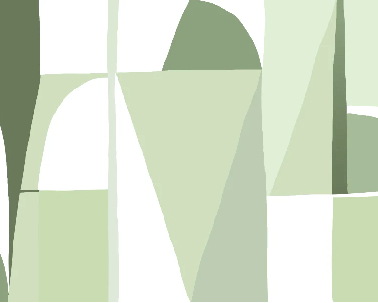 Papel pintado estilo Memphis verde