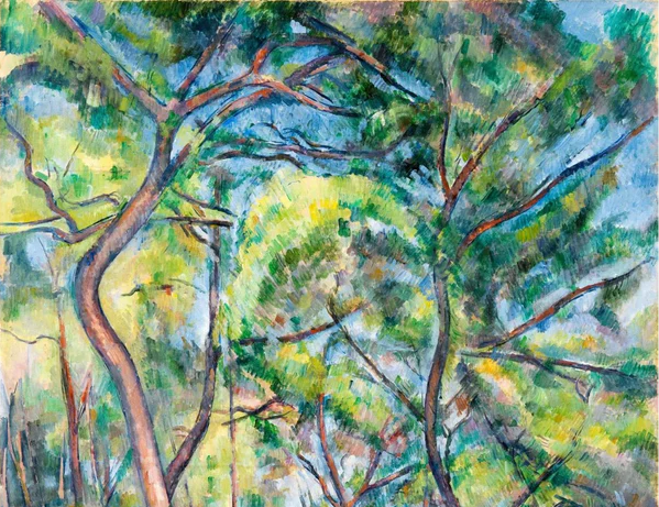 Papier peint forêt de pins - Paul Cézanne - Muralconcept