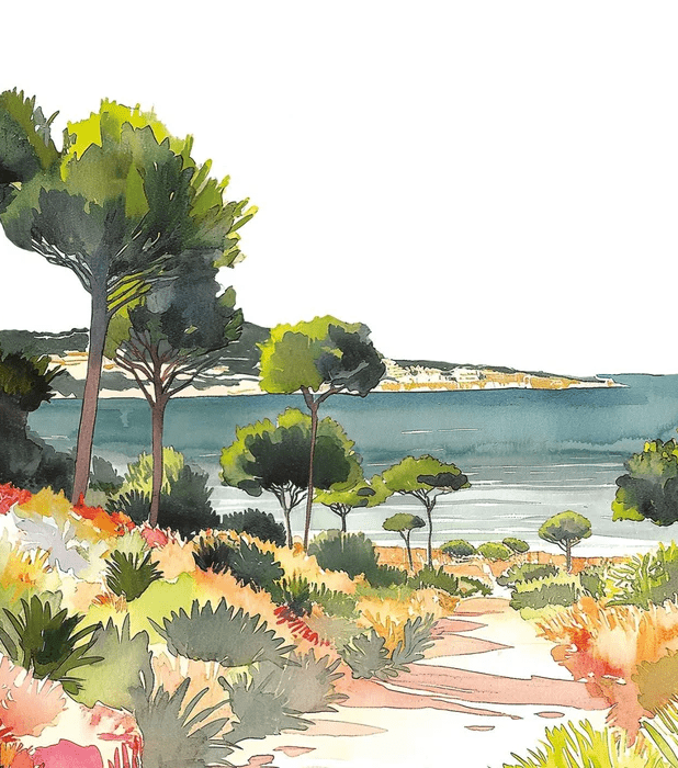 Papel pintado panorámico aire veraniego