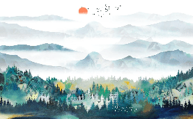 Papel pintado Mountain & Scandinave