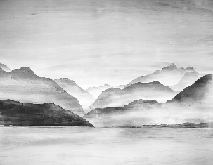 Papier Peint Sommets d’Argent | Les Bleus du Lac®