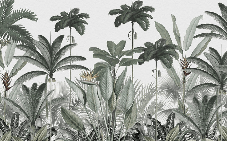 Papier peint panoramique jungle tree