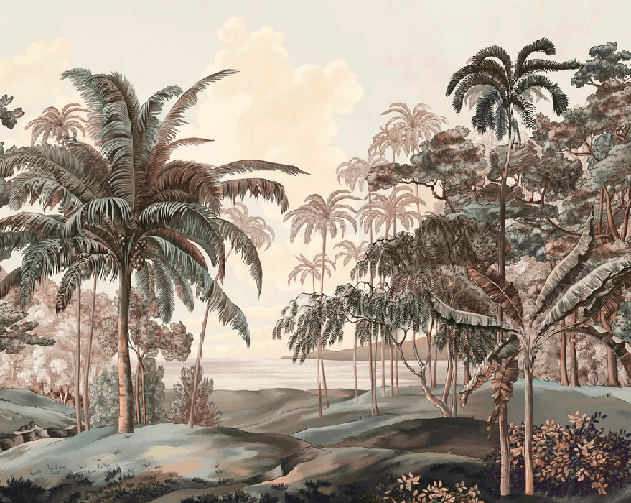 Papier peint paysage Célèbes terra - Muralconcept