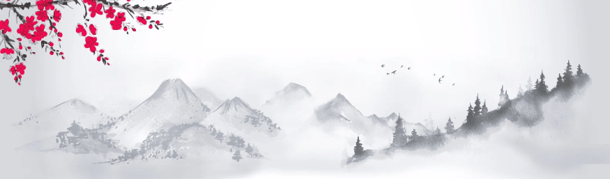 Papier peint zen paysage minimaliste - Muralconcept