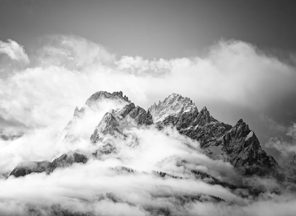 Papier peint panoramique pic Dolomites - Muralconcept