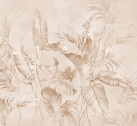 Papier peint élégante jungle poudrée, XXL, tendance