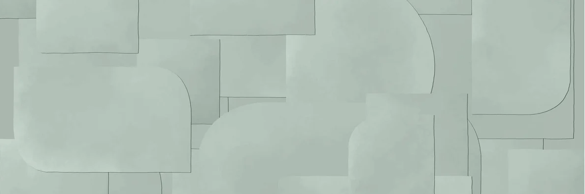 Papel pintado panorámico recortado verde