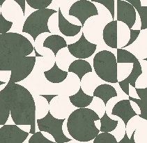 Papier peint restaurant rétro forme graphique