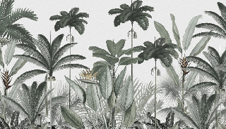 Papel pintado panorámico Jungle Tree