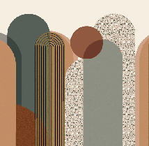 Papel pintado para oficina Art Déco gráfico de tendencia