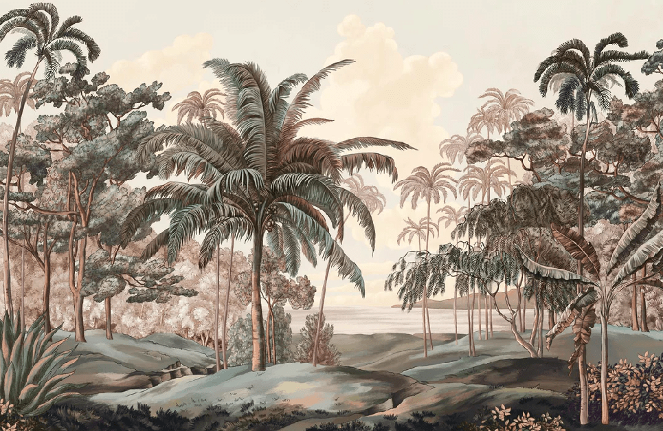Papier peint paysage Célèbes terra