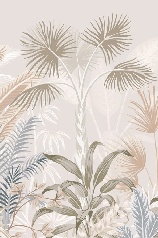 Papier peint toilette jungle terracotta, XXL, tendance