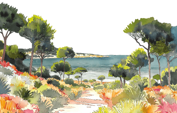 Papier peint panoramique air estival, XXL, tendance