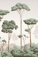 Papel pintado brisa ligera pinar