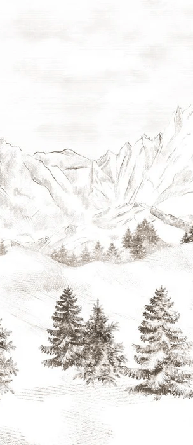 Papel pintado Montaña de los Alpes