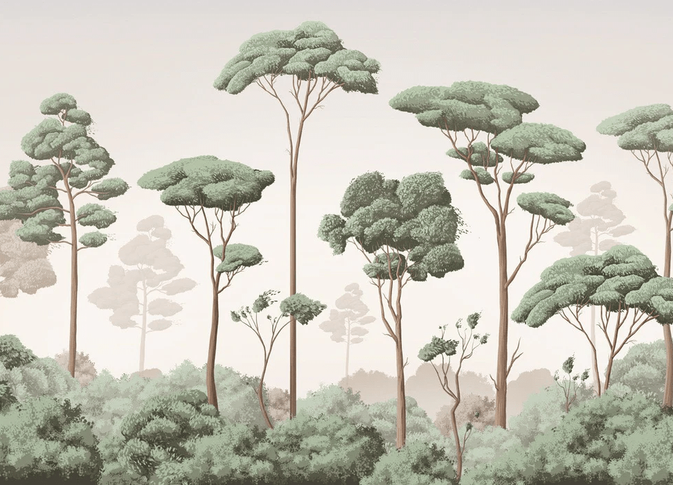 Papier peint brise légère pinède, XXL, tendance