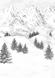 Papier peint Aiguilles d'Arves - Muralconcept
