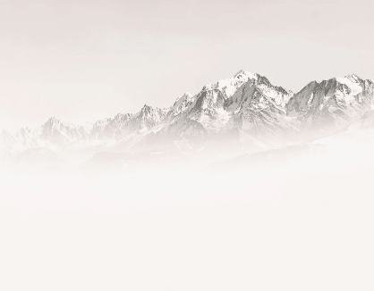 Papier peint matin brumeux Mont Blanc - Muralconcept