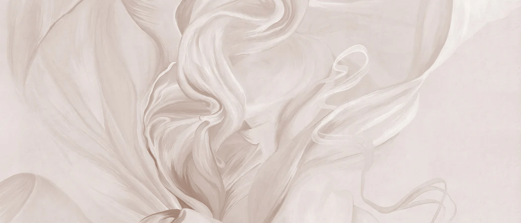 Papier peint contemporain – sublime flow sepia