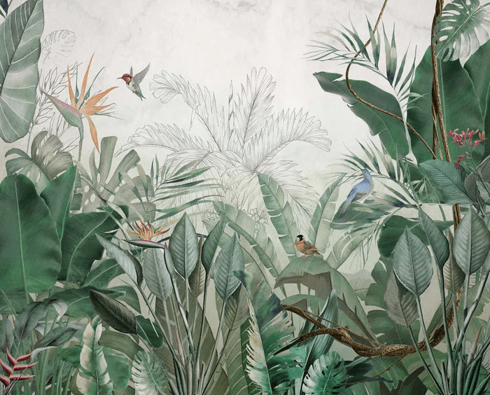 Papier peint panoramique jungle quintessence Amazonia, XXL, tendance