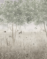 Papel pintado panorámico «Claro del bosque»