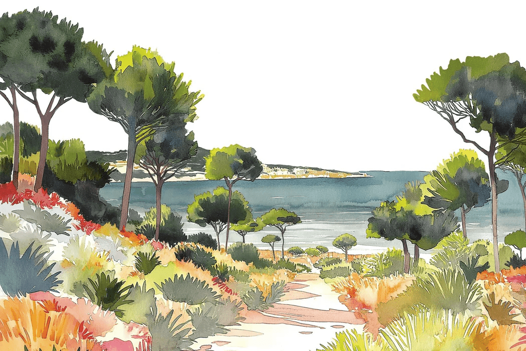 Papel pintado panorámico aire veraniego