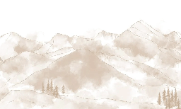 Papel pintado panorámico Aravis sepia