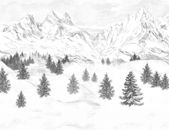 Papier peint Aiguilles d'Arves