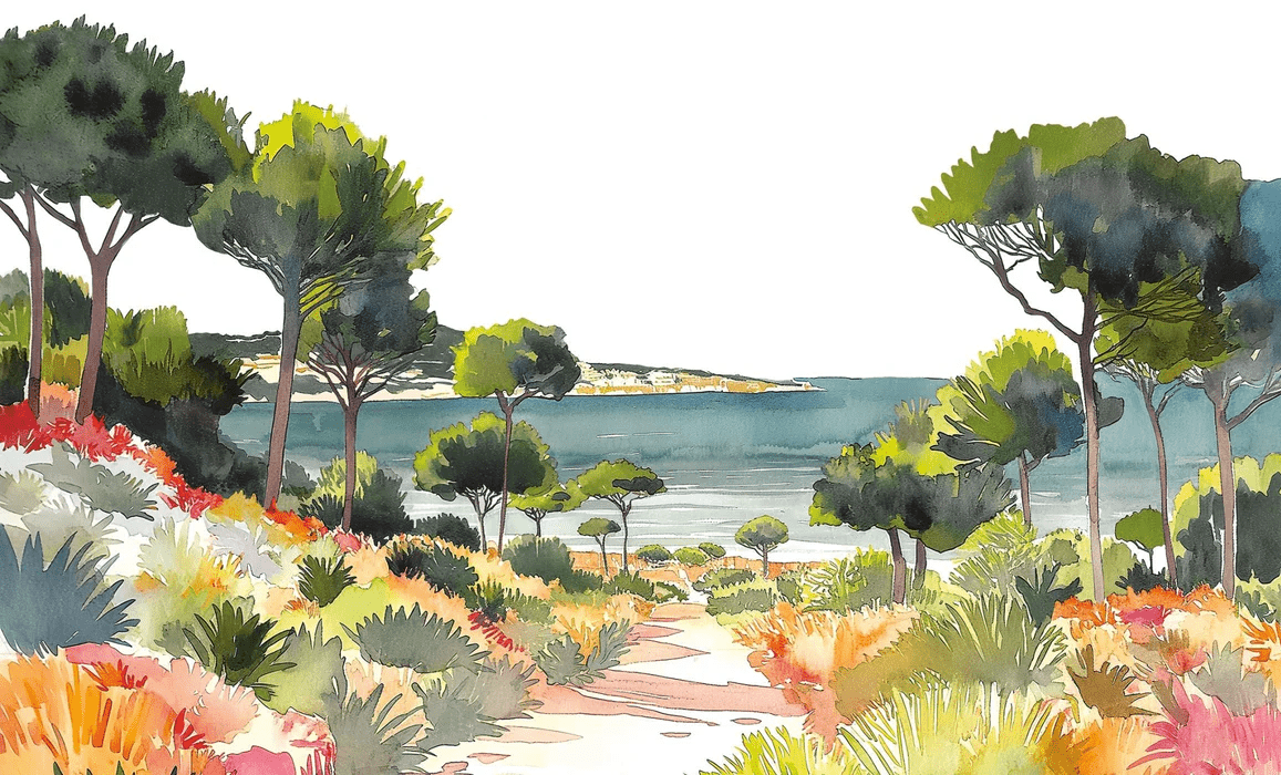 Papel pintado panorámico aire veraniego