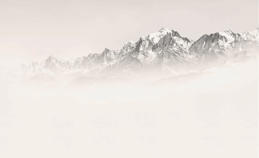 Papier peint Mont Blanc dans la brume sépia, XXL, tendance
