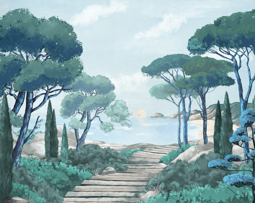 Papel pintado «Paseo por las calas»