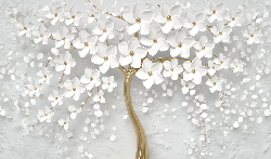 Papier peint toilette tree 3D