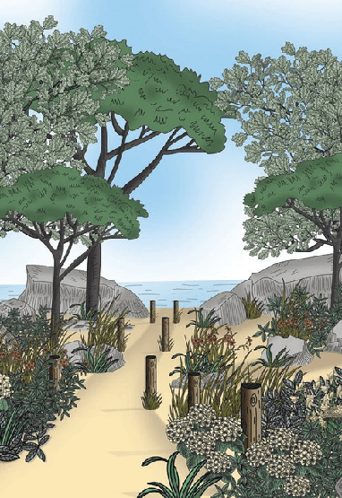 Papier peint paysage France bord de mer - Muralconcept