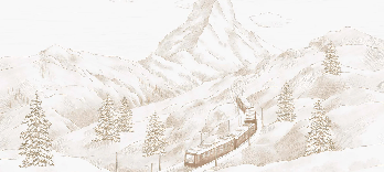Papier peint panoramique Mont Cervin sépia