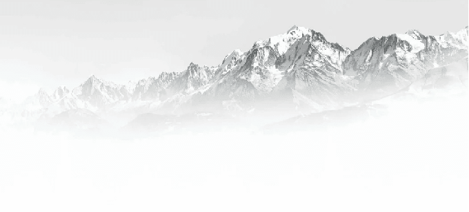 Papier peint Mont Blanc dans la brume noir et blanc - Muralconcept