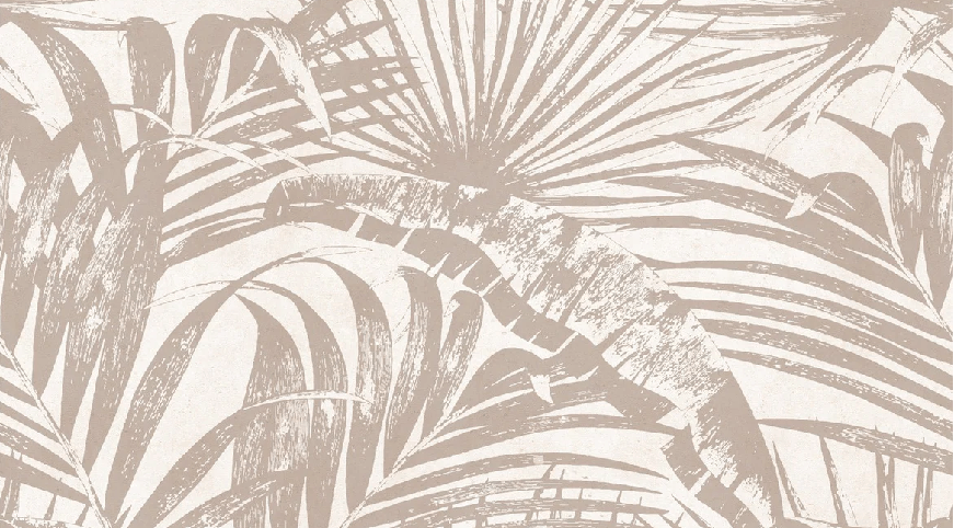 Papier peint monochrome jungle feuille - Muralconcept