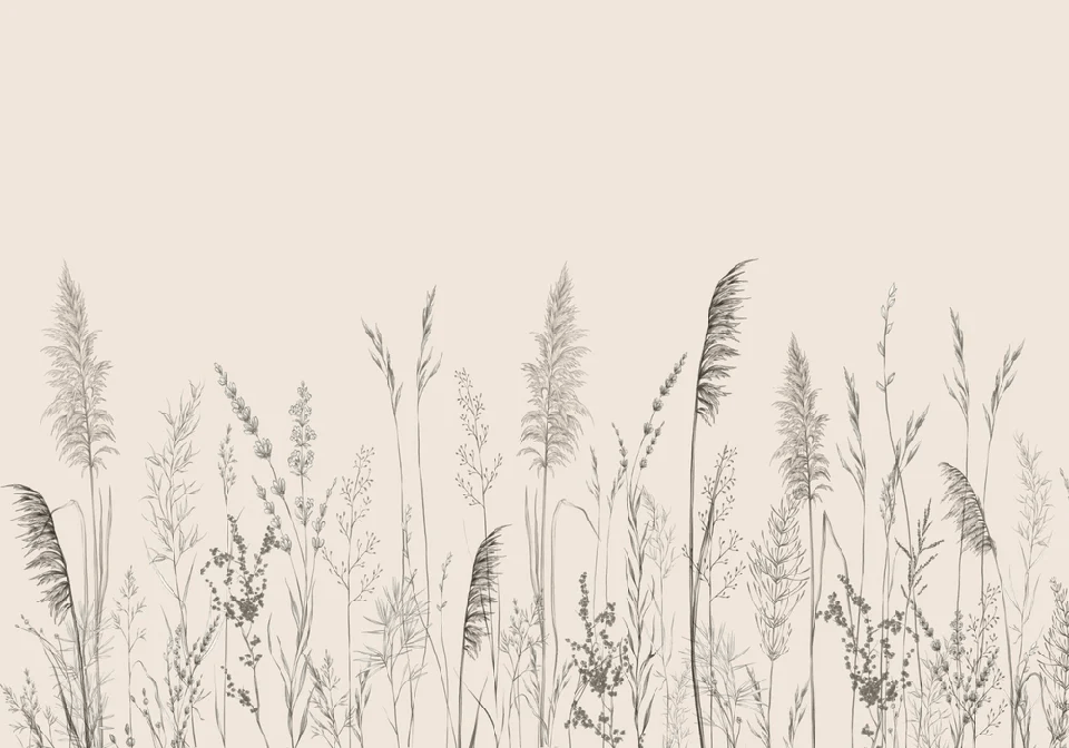Papier peint panoramique prairie sauvage