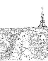 Papier peint panoramique Paris