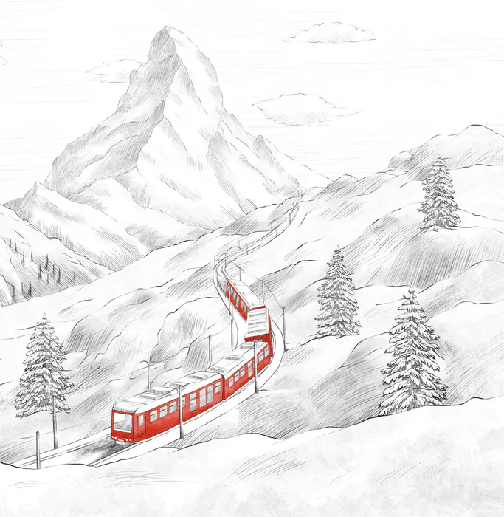 Papel pintado panorámico Monte Cervino