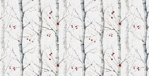 Papier peint peinture bouleau