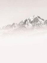 Papier peint matin brumeux Mont Blanc - Muralconcept
