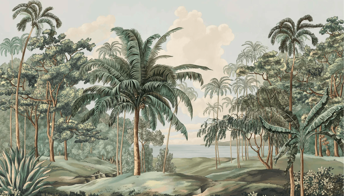 Papel pintado paisaje Célebes